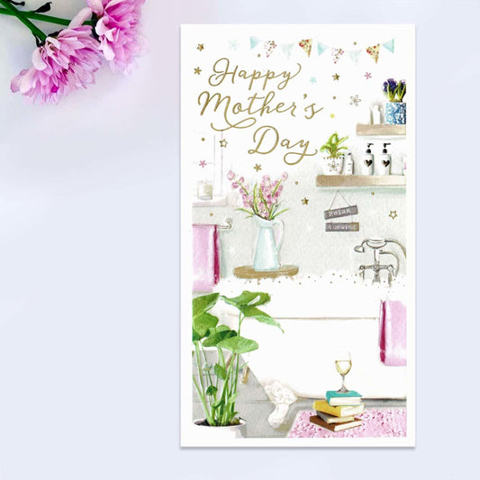 Essence - Happy Mother's Day Bubble Bath & Wine Card Front Image