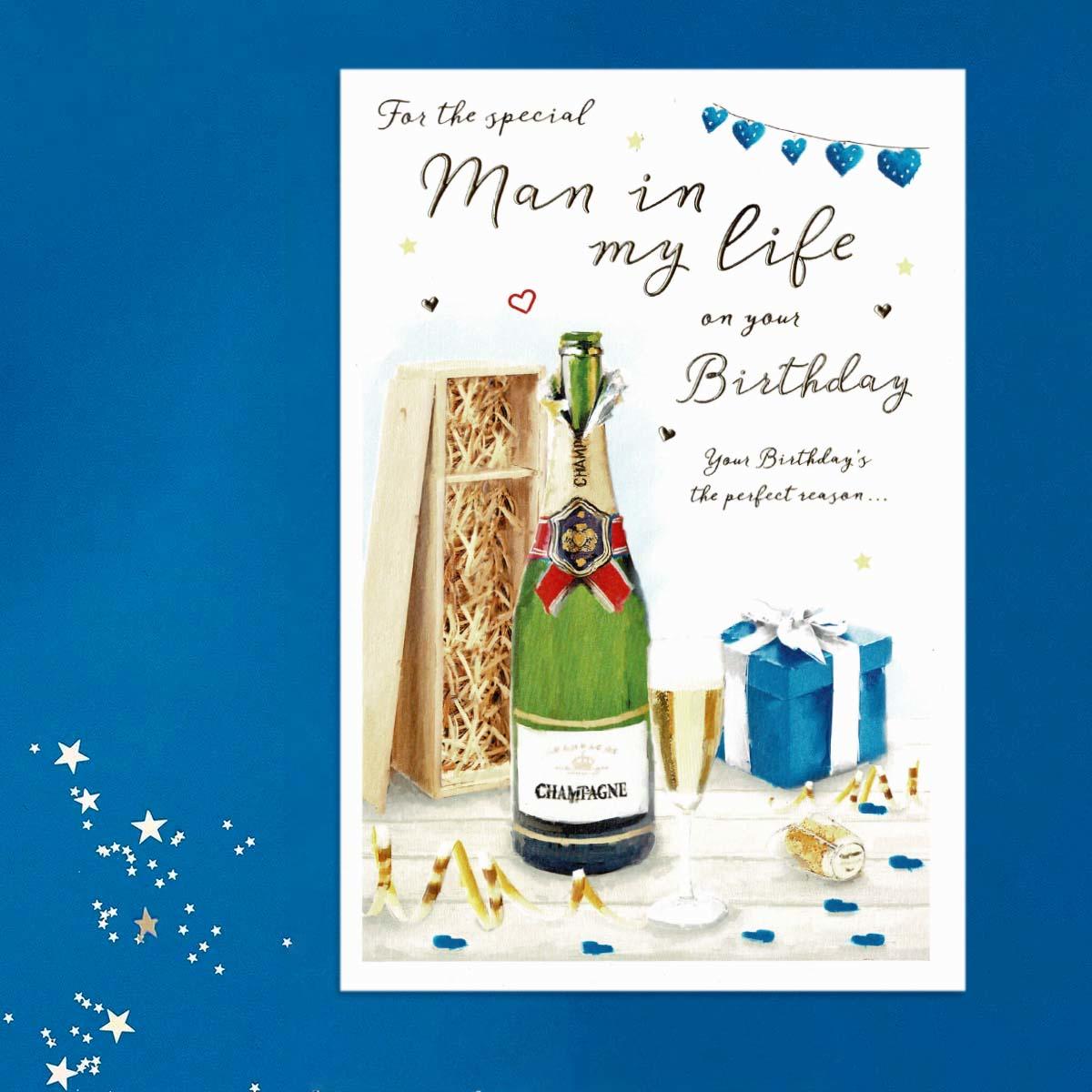Essence - Man In My Life Birthday Card Front Image