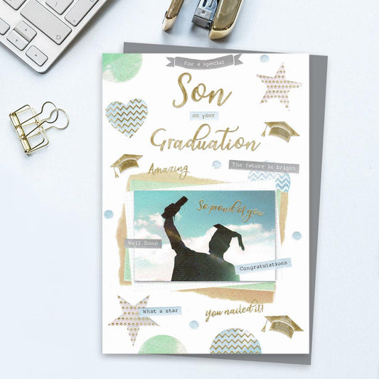Special Son On Your Graduation Card Front Image