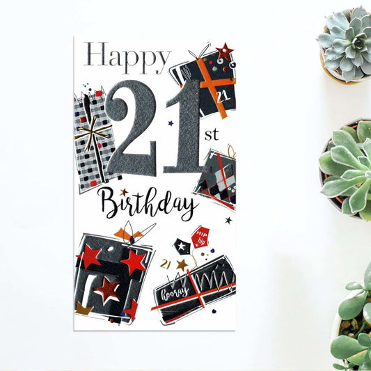 Bling - 21st Birthday Gifts Card Front
