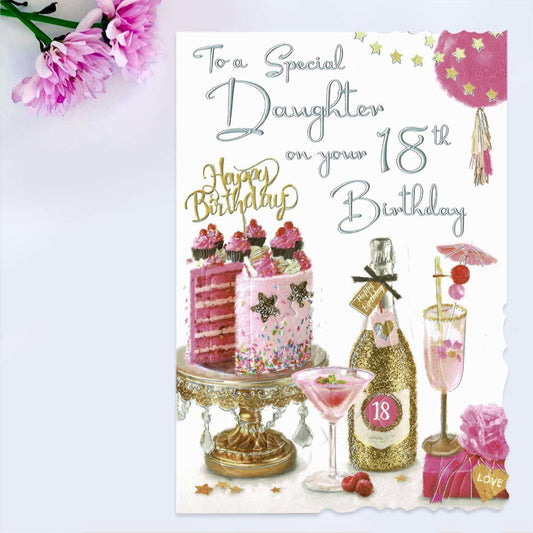 Velvet - Daughter 18th Birthday Card Front Image