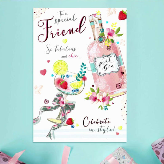 Signature - Special Friend Birthday Card Front Image