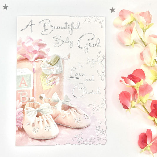 Velvet -  Beautiful Baby Girl Card Front Image