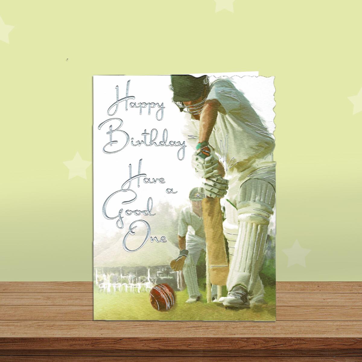 Velvet - Have A Good One Cricket Birthday Card Front Image