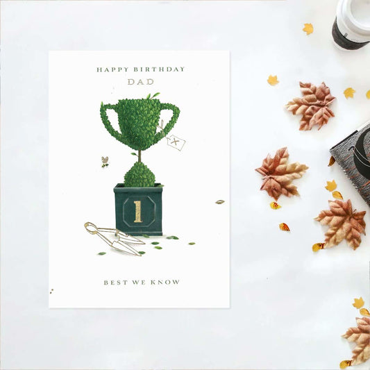 Gardener's Bothy - Happy Birthday Dad Card Front Image