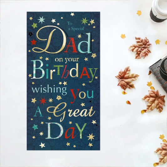 Special Dad Birthday Card Front Image