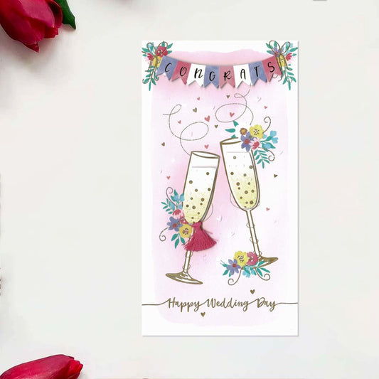 Raspberry Ripple - Wedding Day Card Front Image