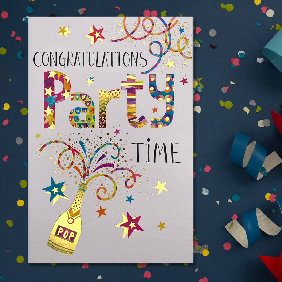 Party Time Birthday Design Shown In Full