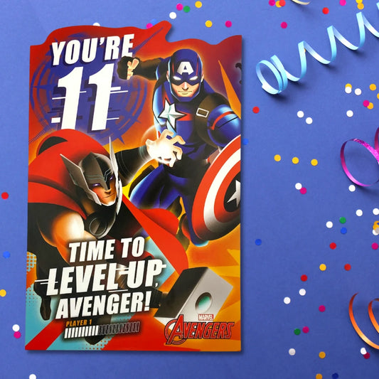 11th Birthday Card - Marvel Avengers Pop-Out
