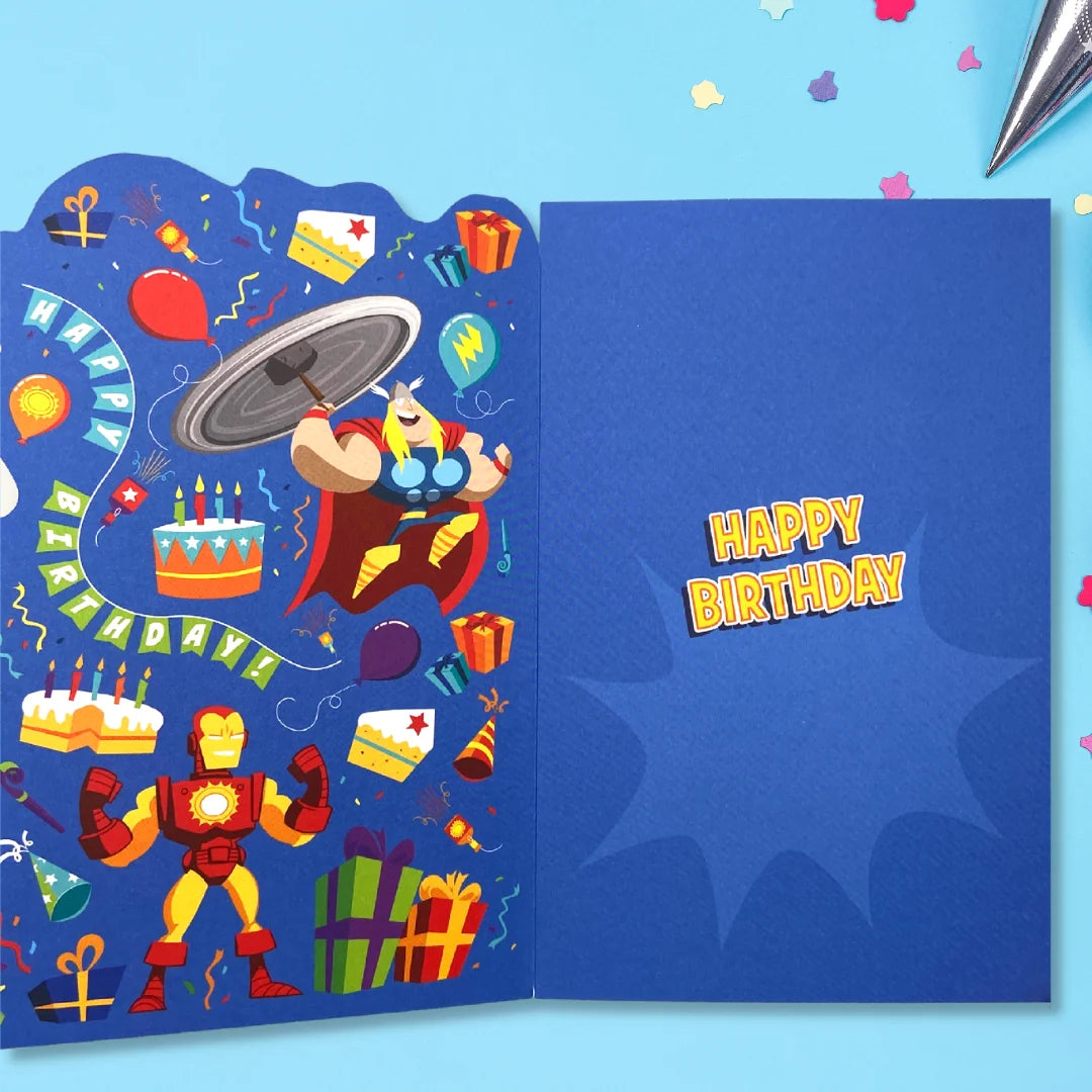 3rd Birthday Card - Marvel Super Smashing Time