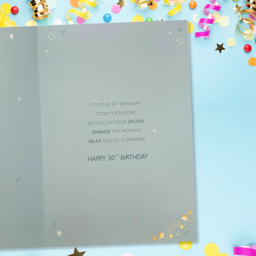 Nephew 30th Birthday Card - Make Your Wish