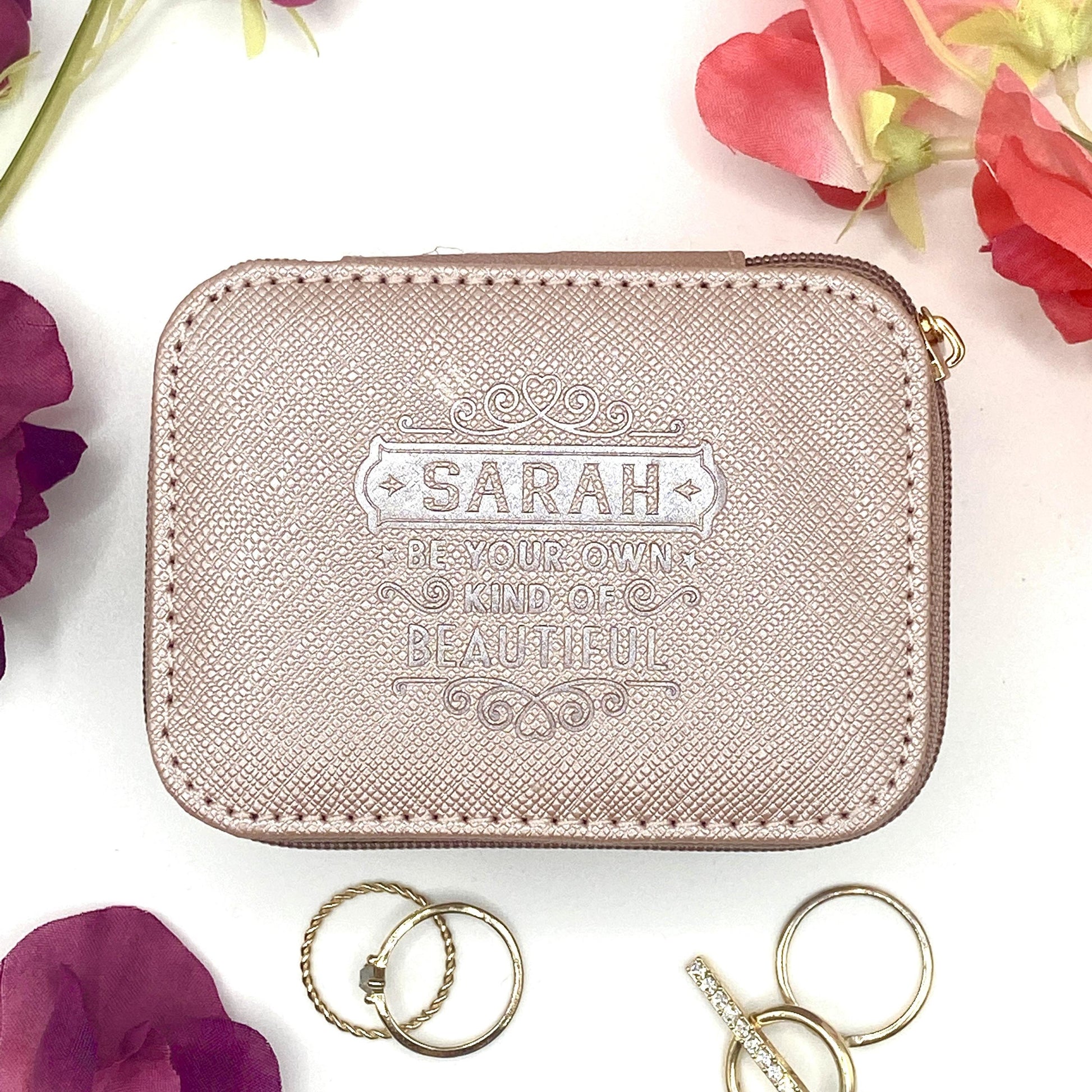 Sarah Travel Jewellery Box Displayed In Full