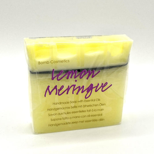 Lemon Meringue Soap Slice Displayed On Its Own