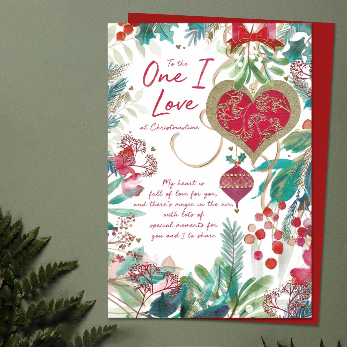 To The One I Love Christmas Card, Christmas Card For Boyfriend, Girlfriend, Wife, Husband, Partner Christmas Card, Xmas Card For Fiancé - Foto 3