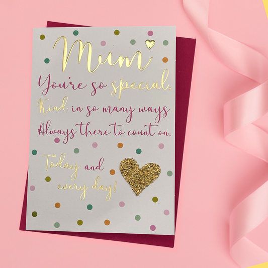 Mum You're So Special Birthday Card Front Image