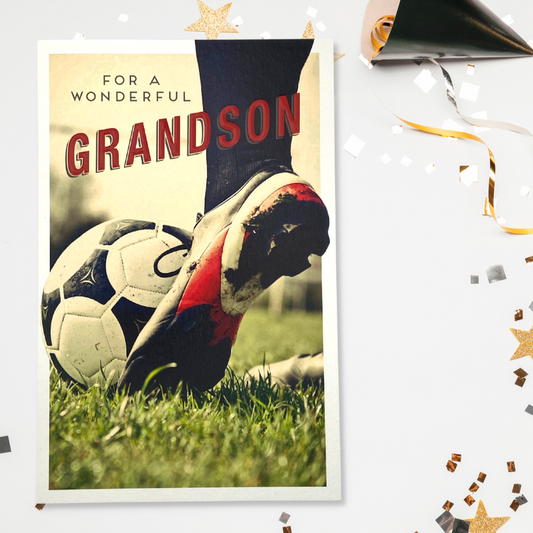 Grandson Birthday - Gentlemen's Gallery Football Front Image