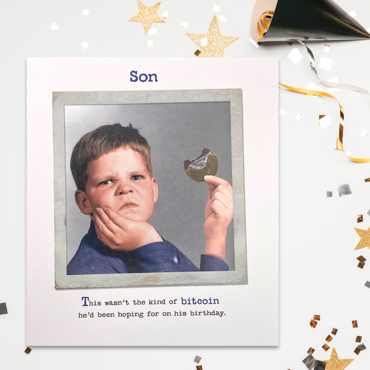 Son Birthday Card - Waving At Trains Bitcoin