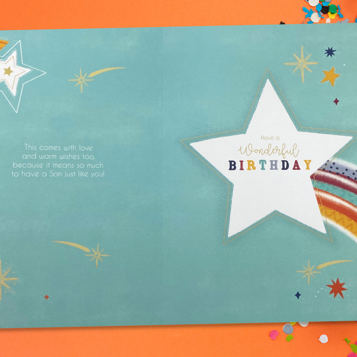 Son Birthday Card - Pavillion Starburst