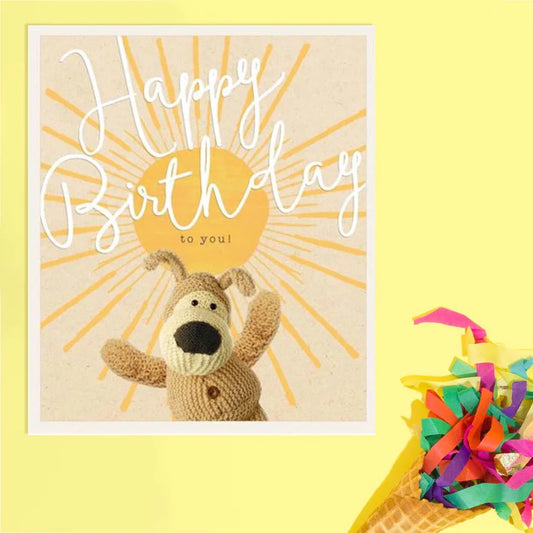 Boofle Bear Birthday Card - Birthday Sunshine