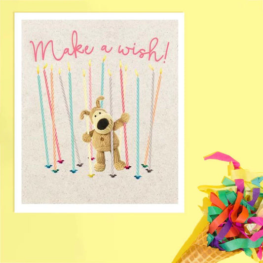 Boofle Bear Birthday Card - Make A Wish