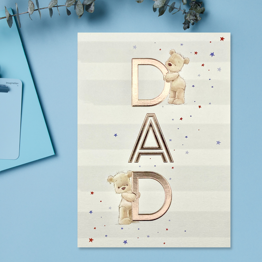 Dad - Nutmeg - Birthday Card Front Image