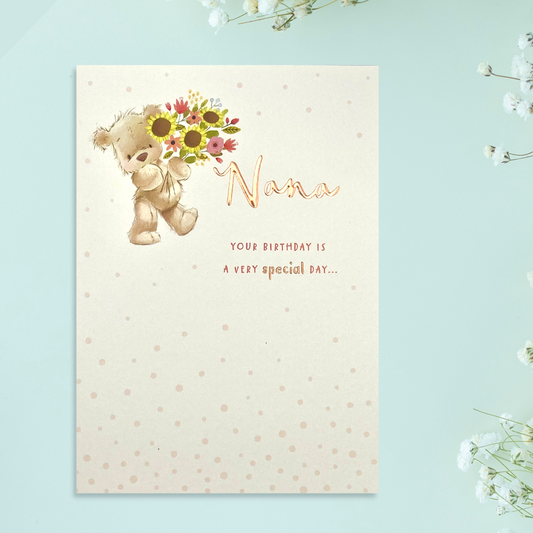 Nana - Nutmeg - Birthday Card Front Image