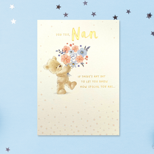 Nan - Nutmeg - Birthday Card Front Image