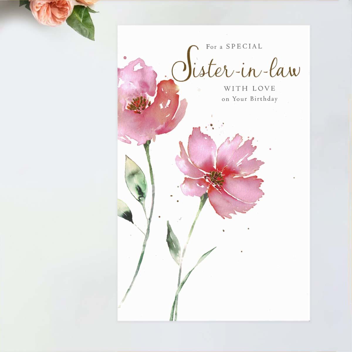 Simply Traditional - Special Sister-in-Law WITH LOVE Card Front Image