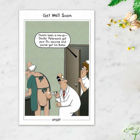 Traces Of Nuts - Get Well Soon Card Front Image