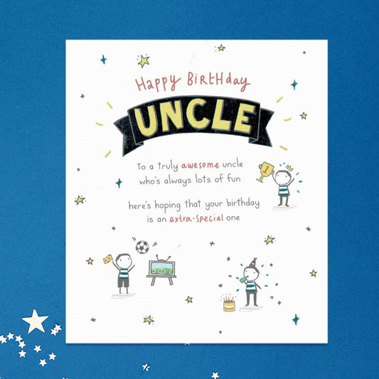 Oodles Of Doodles - Happy Birthday Uncle Card Front Image