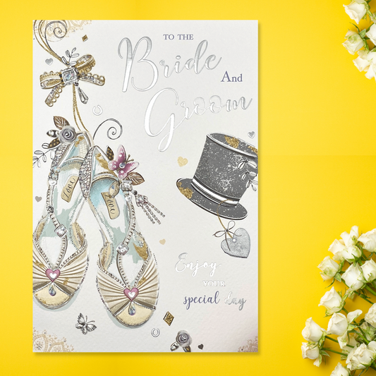 Signature - Bride And Groom Wedding Day Card Image
