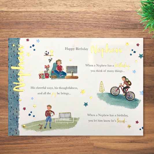Nephew - Little Rays of Sunshine - Birthday Card Front Image