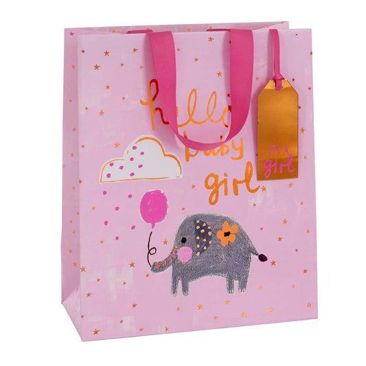 Gift Bag Large - Baby Girl Front Image