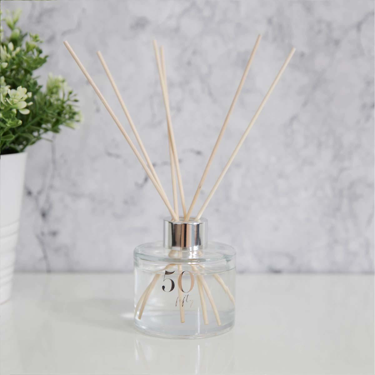 Age 50 Reed Diffuser Displayed In Use