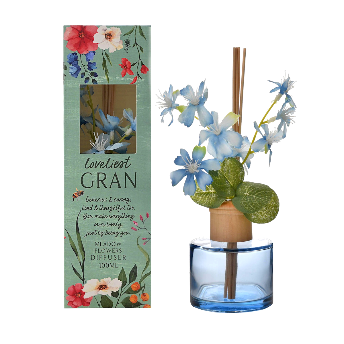 Gran Reed Diffuser Displayed Alongside Presentation Box