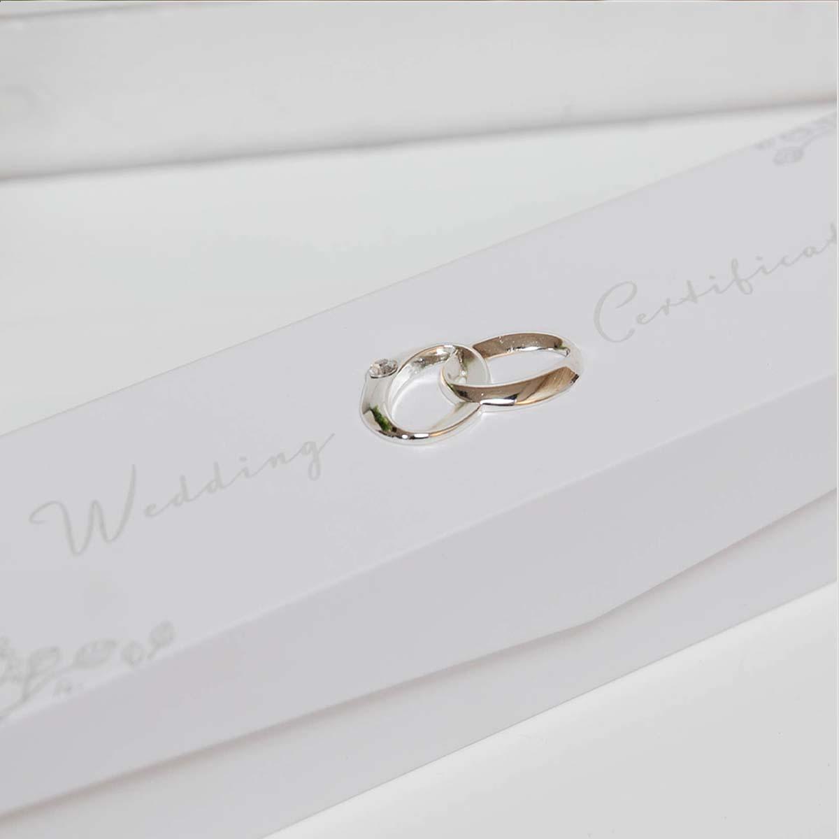 Close Up Of Wedding Certificate Box To Show Detail