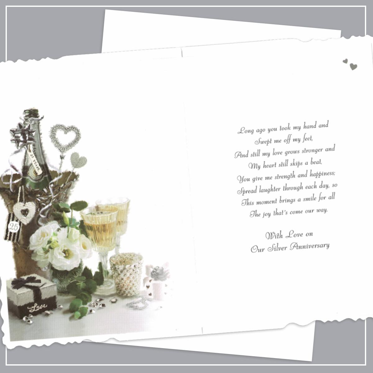 Silver wedding anniversary hot sale cards for husband