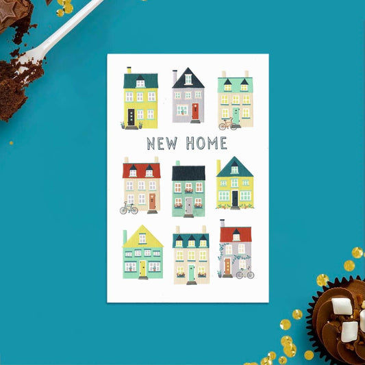 New Home Greeting Card Displayed In Full